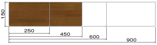 化粧棚板(壁面収納)木製棚板サイズ